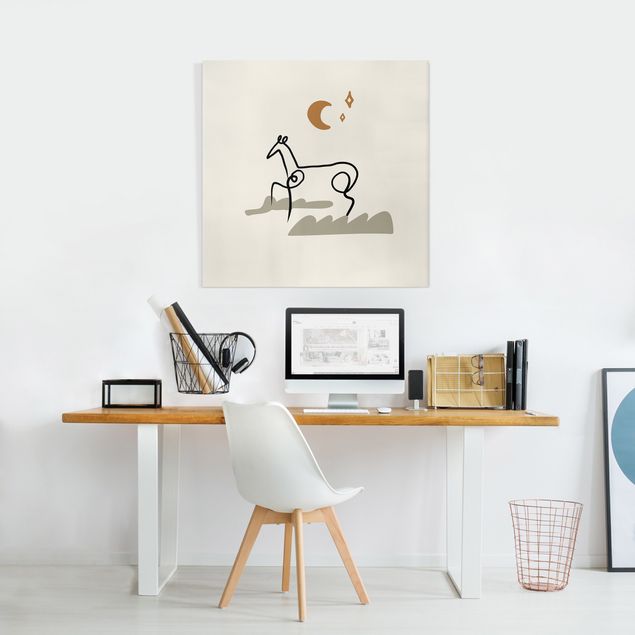 Tableaux moderne Picasso Interpretation - The Horse
