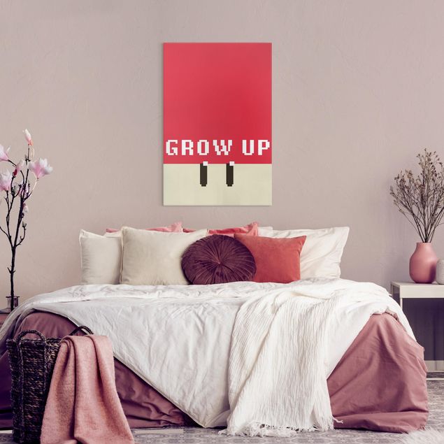 Tableau citation Pixel Text Grow Up In Red