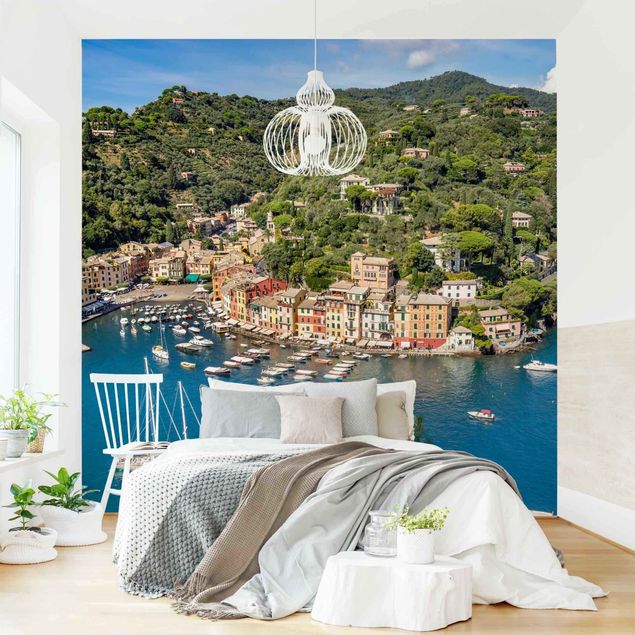 Papier peint panoramique mer Port de Portofino