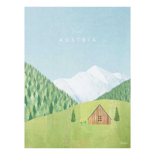 Tableau moderne Campagne touristique - Autriche