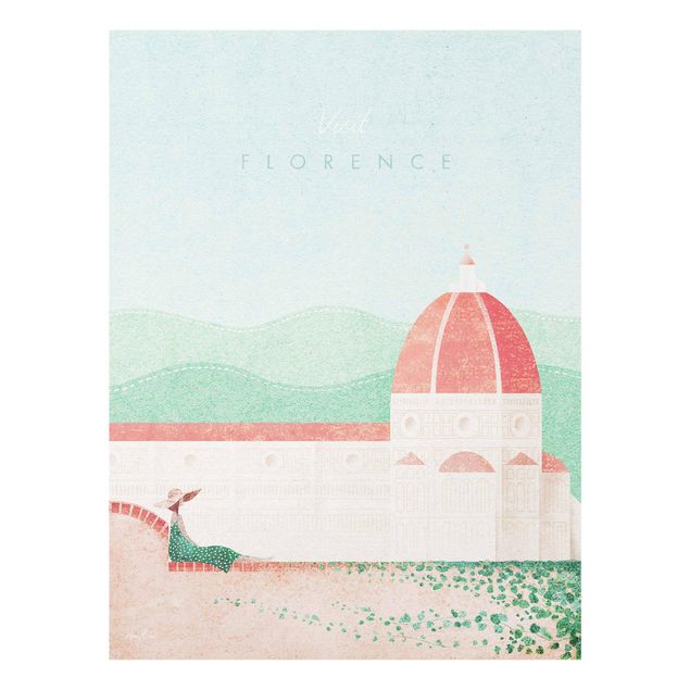 Tableau ville du monde Campagne touristique - Florence
