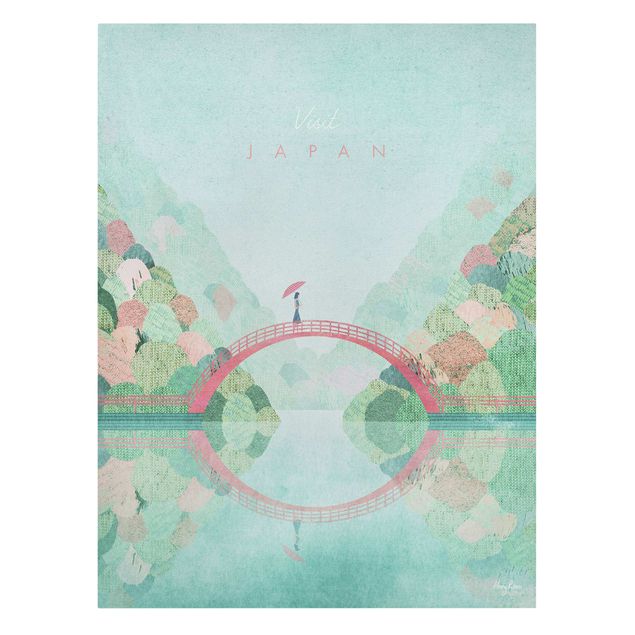 Tableaux de Henry Rivers Campagne touristique - Japon automne
