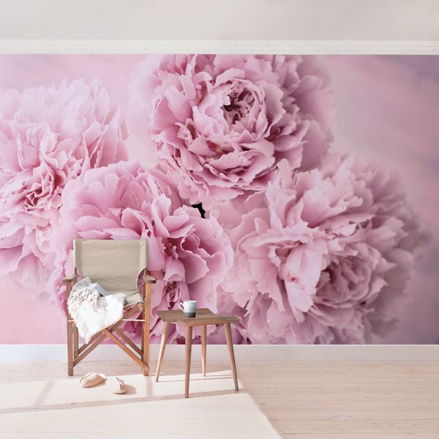 Papiers peints modernes Pivoines roses