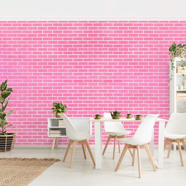Décorations cuisine Pink Brick Wall