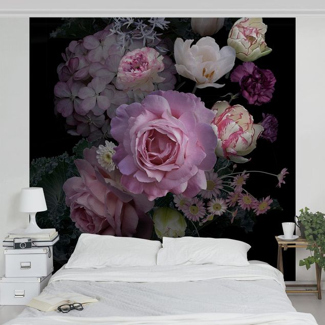 Papier peint moderne Bouquet de Roses Magnifiques