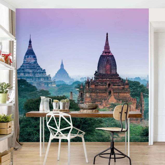 Tapisserie moderne Parc du temple de Bagan
