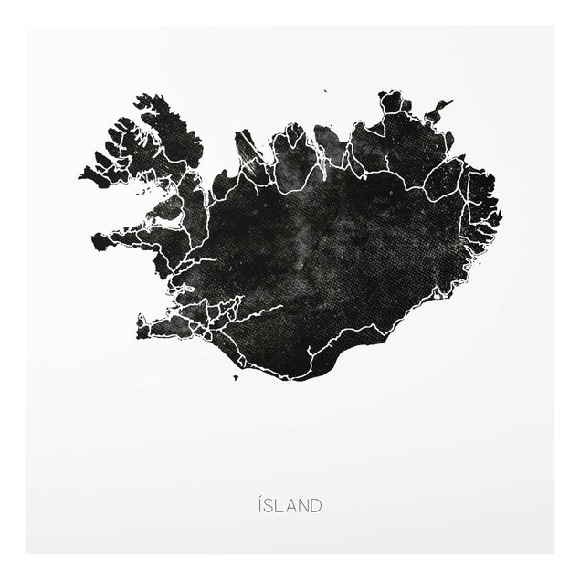 Tableaux noir et blanc Islande noire