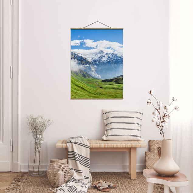 Tableau paysages Panorama alpin de Swizz