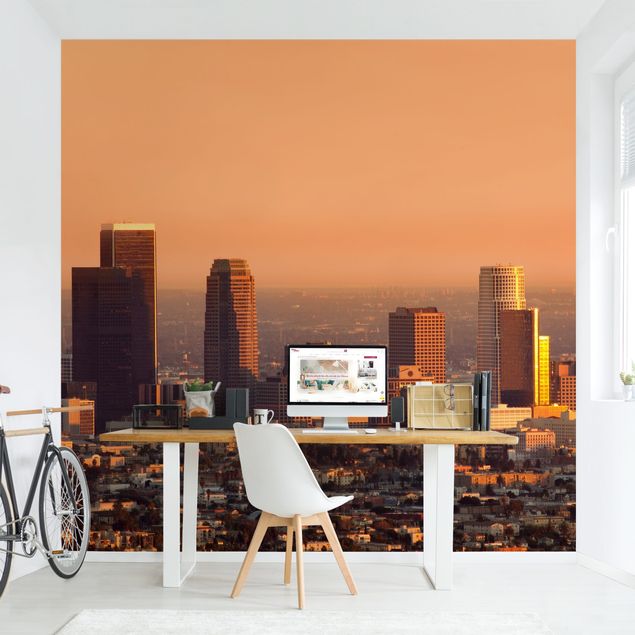 Papier peint panoramique Silhouette urbaine de Los Angeles