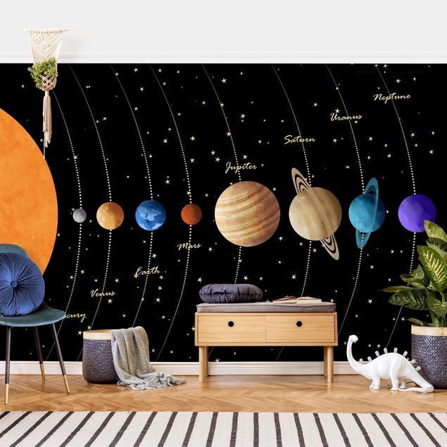 tapisserie panoramique Solar System