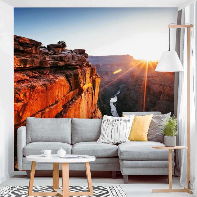 Tapisserie paysage Soleil dans le Grand Canyon