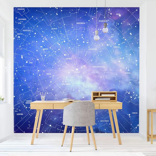 Déco mur cuisine Carte des Constellations Stelar