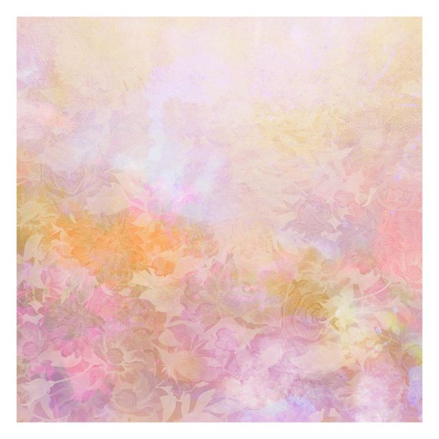 papier peint xxl Rêve floral lumineux au pastel