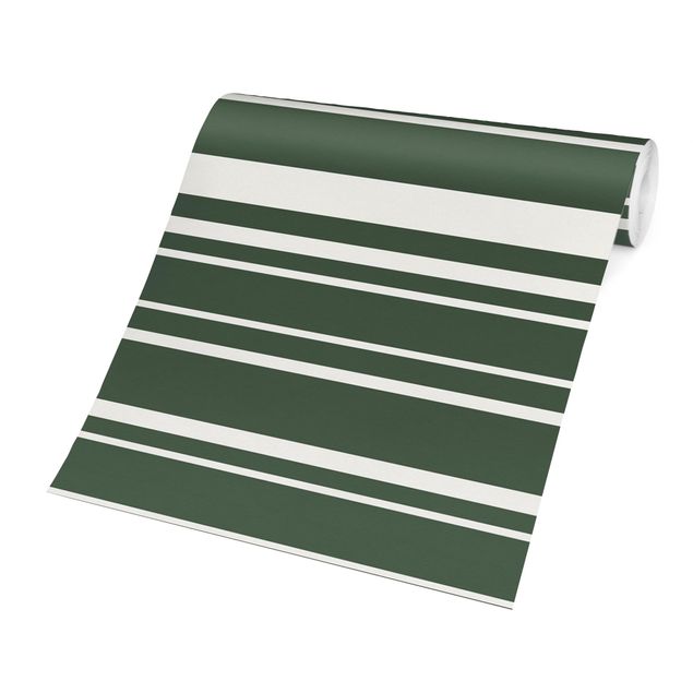 Tapisserie verte Stripes On Green Backdrop