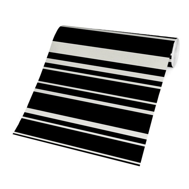 Papiers peints noirs Stripes On Black Backdrop