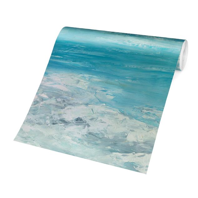 papier peint plage sable Tempête sur la mer II