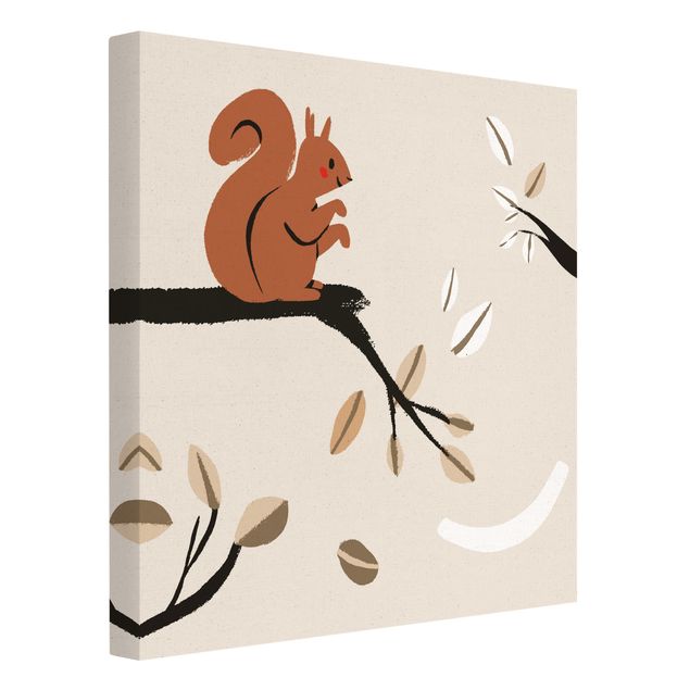 Tableau décoration Illustration d'un animal mignon - Écureuil