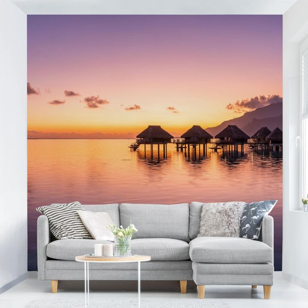 Papiers peints Caraïbes Rêve de coucher de soleil