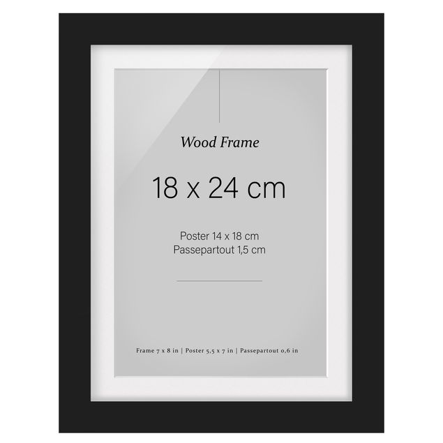 Cadre - Picture Frames Black High 3: 4