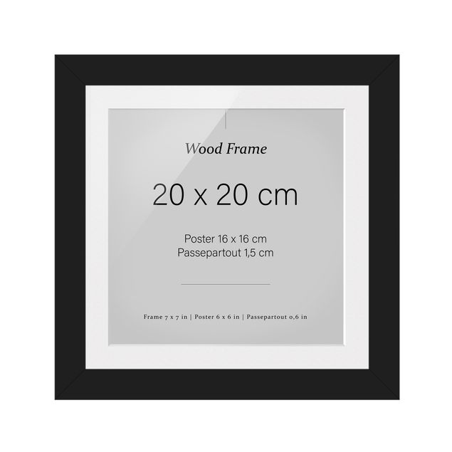 Cadre - Picture Frames Black Square 1: 1