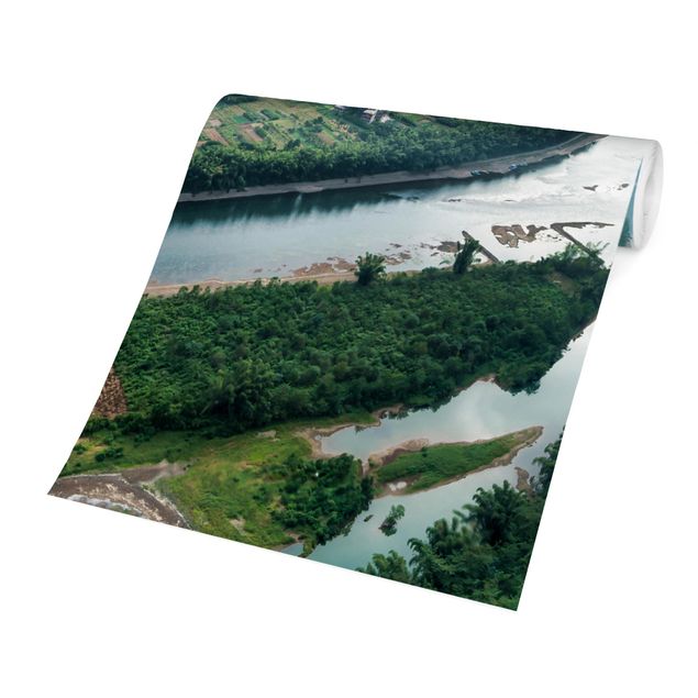 Papier peint paysage Vue sur la rivière Li et la vallée