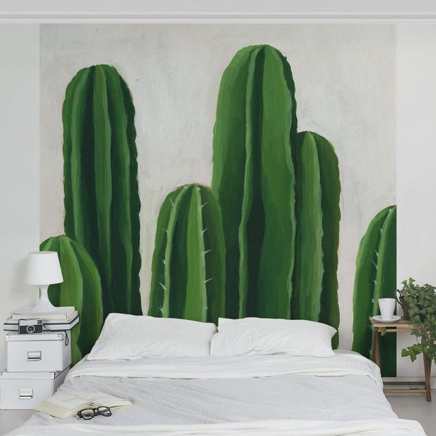 Papier peint fleurs Plantes préférées - Cactus