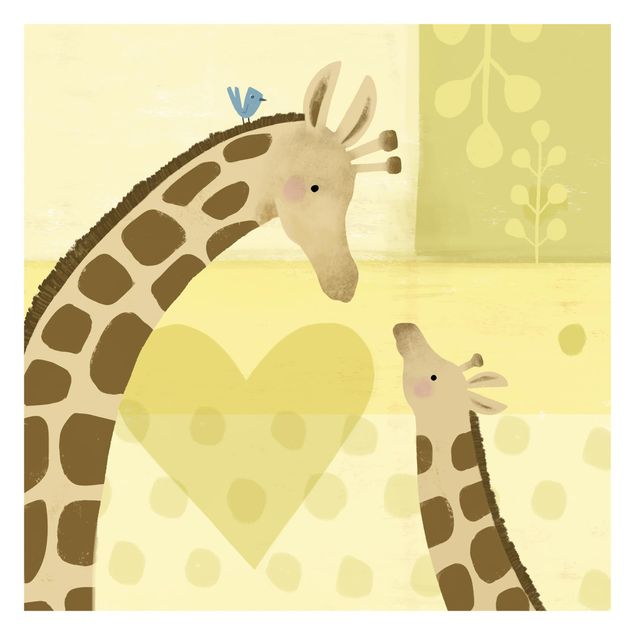 tapisserie panoramique Maman et moi - Girafes