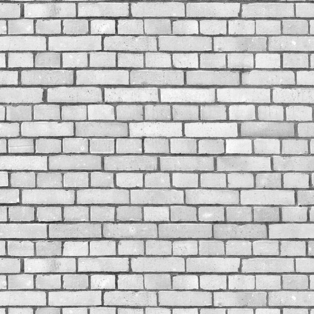 Papier peint london Mur de briques blanc