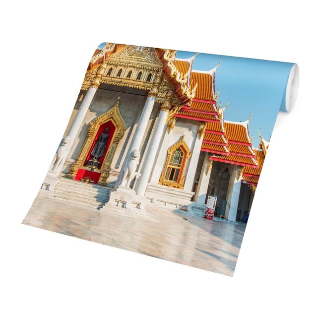Tapisserie bleu Temple à Bangkok