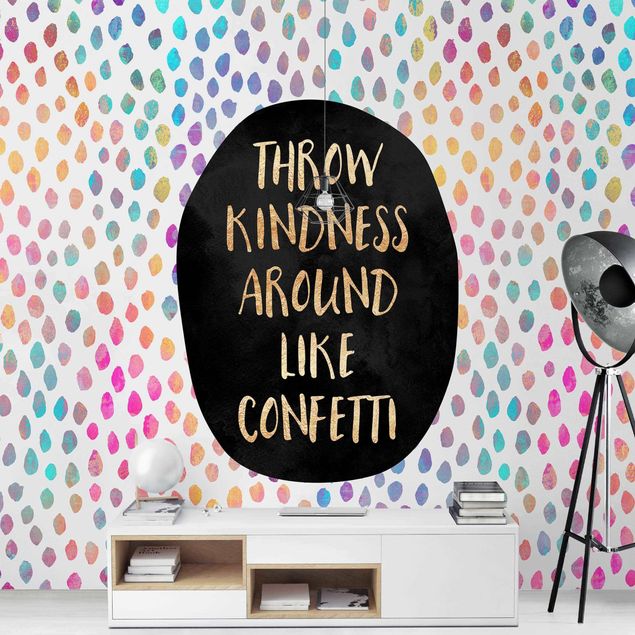 tapisserie panoramique Throw Kindness Around Like Confetti