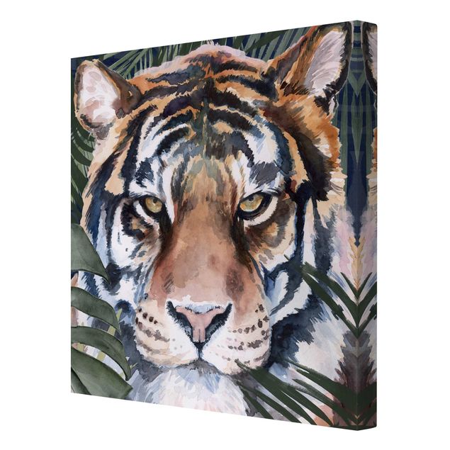 tableaux floraux Tiger In The Jungle