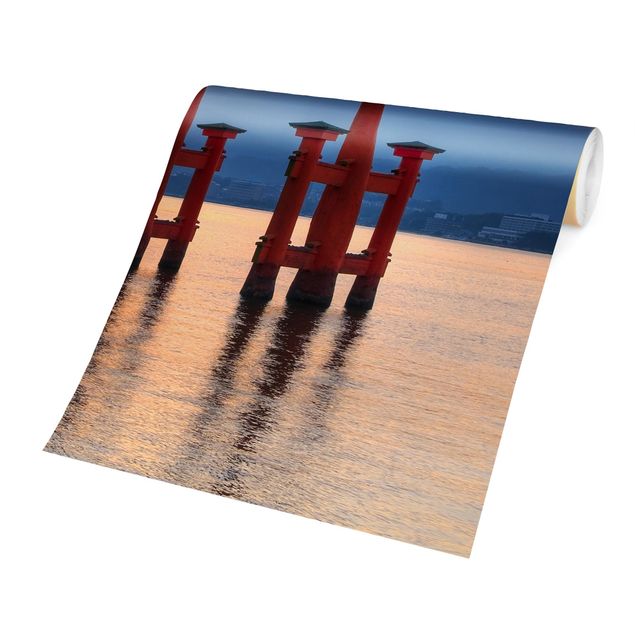 Papier peint panoramique paysage Torii à Itsukushima