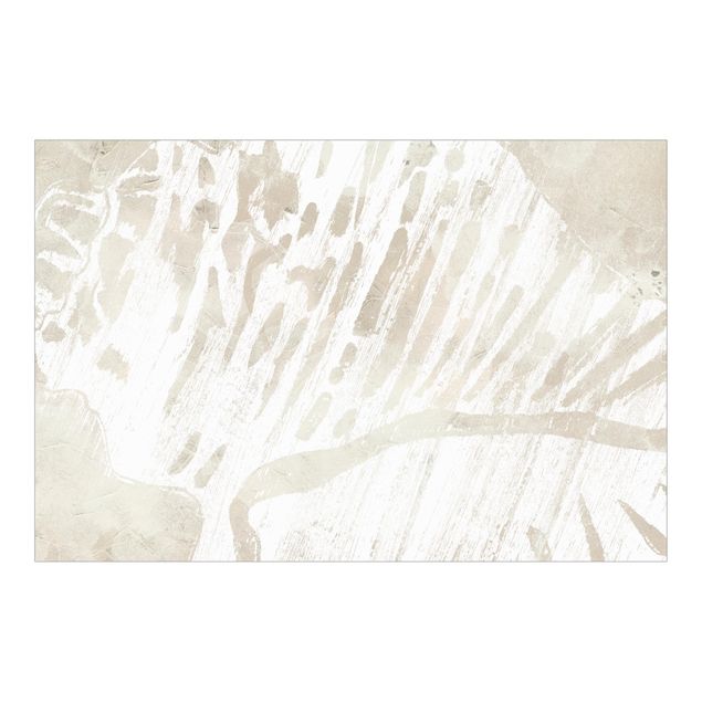 Walpaper - Seashell Outlines On Linen