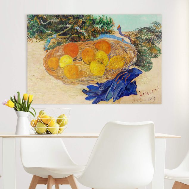 Déco mur cuisine Van Gogh - Nature morte aux oranges