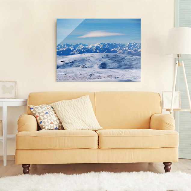 Tableau paysages Paysage de montagne enneigé