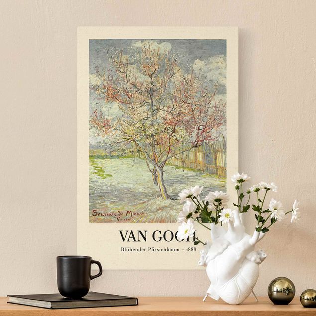 Tableaux pointillisme Vincent van Gogh - Pêcher en fleur - Édition musée