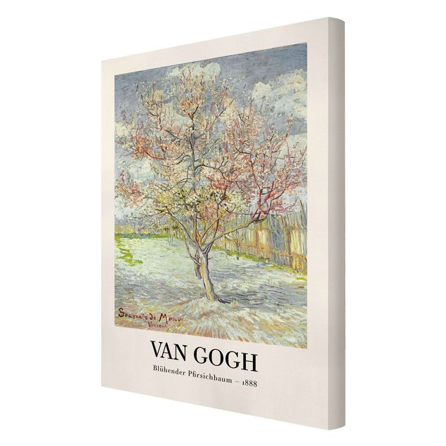 Tableaux fleurs Vincent van Gogh - Blossoming Peach Tree - Museum Edition