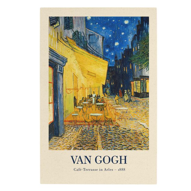Tableaux moderne Vincent van Gogh - Terrasse de café à Arles - Édition musée