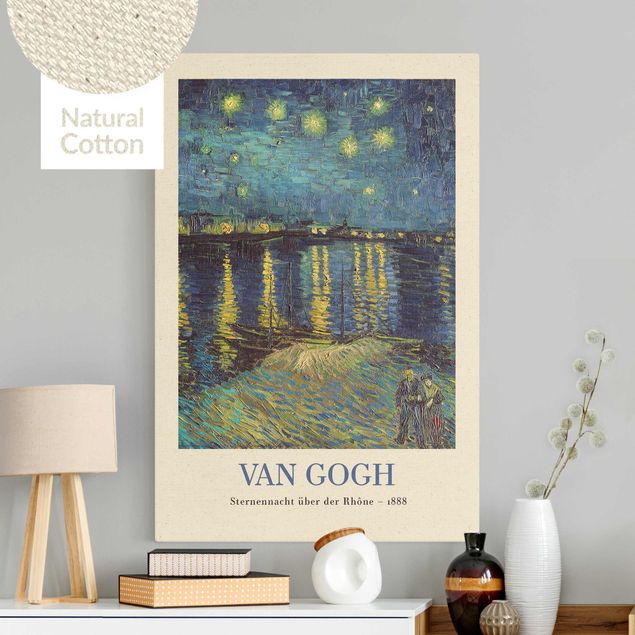 Tableau impressionniste Vincent van Gogh - Nuit étoilée - Édition musée