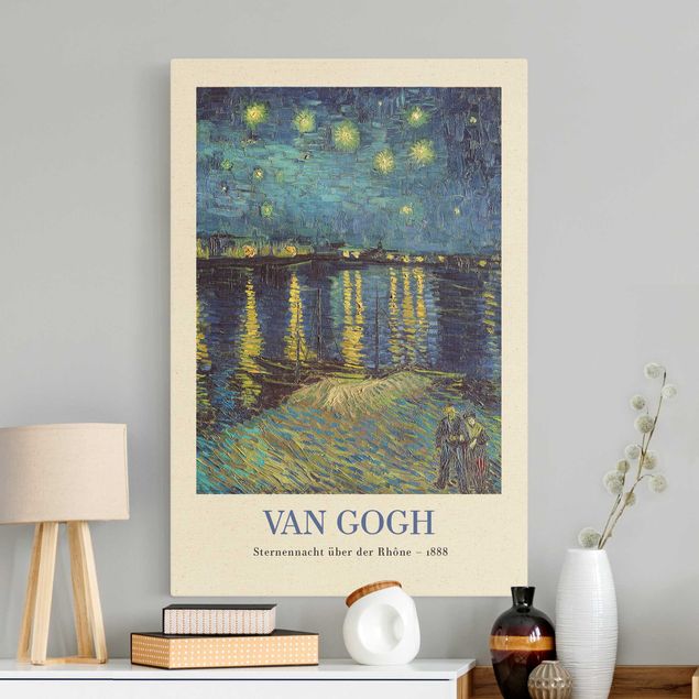 Tableau artistique Vincent van Gogh - Nuit étoilée - Édition musée