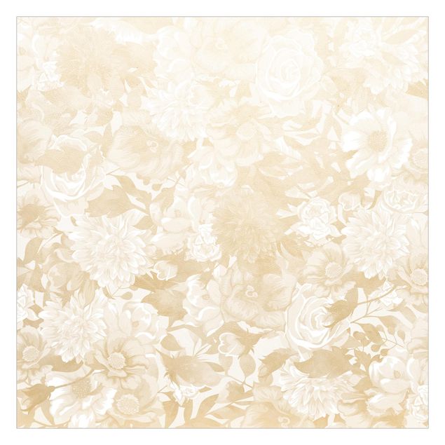 Papiers peints beige Rêve Floral Vintage en Beige