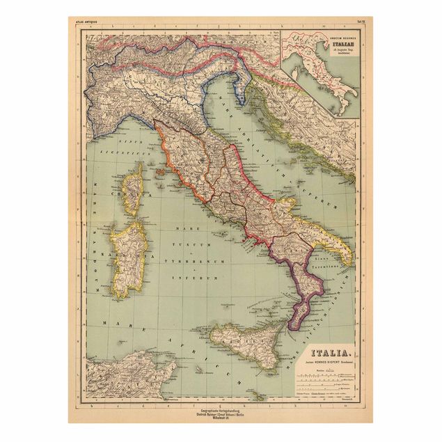 Tableaux reproductions Tableau Vintage Italie