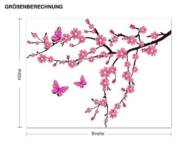 Déco murale cuisine Branch With Cherry Blossoms