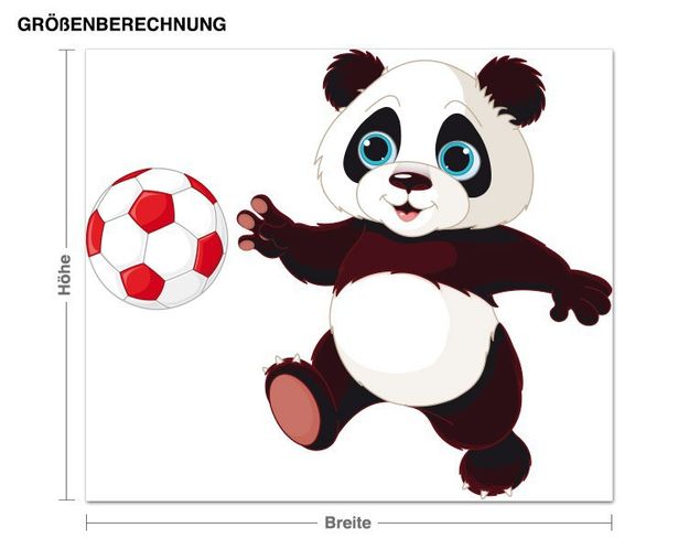 Déco chambre enfant Panda du football