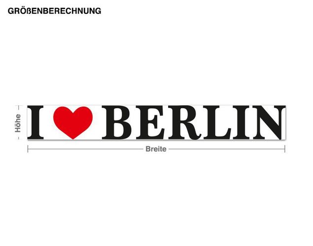 Stickers muraux Allemagne J'aime Berlin