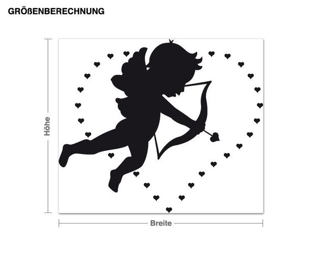 Sticker mural - Cupid shooting an arrow