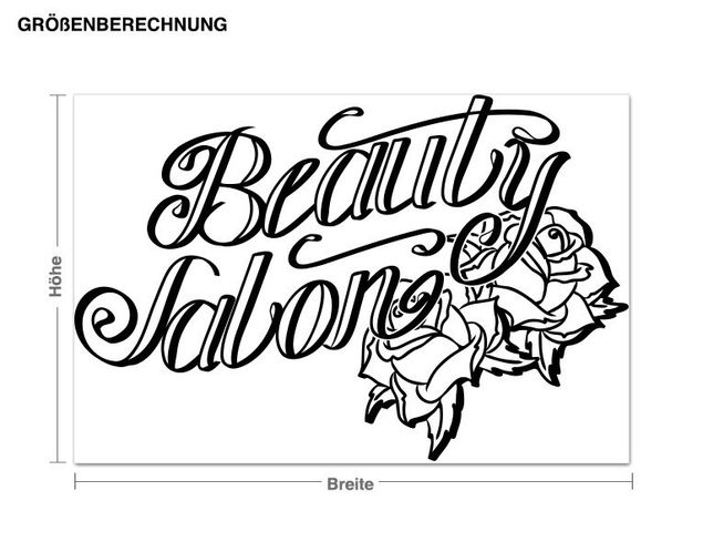 Sticker mural - Beauty Salon with Roses