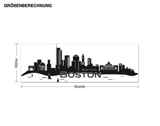 Stickers muraux New York Boston