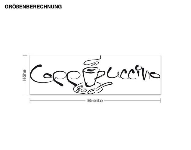 Sticker mural - Cappuccino Lettering