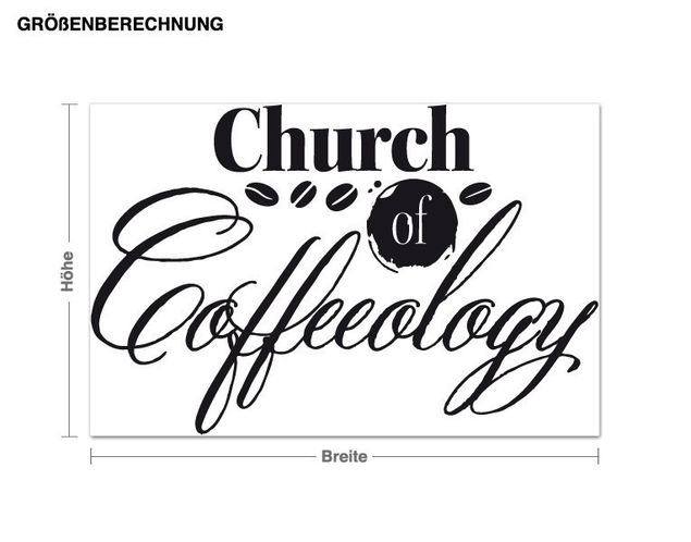 Décorations cuisine Eglise de la caféologie